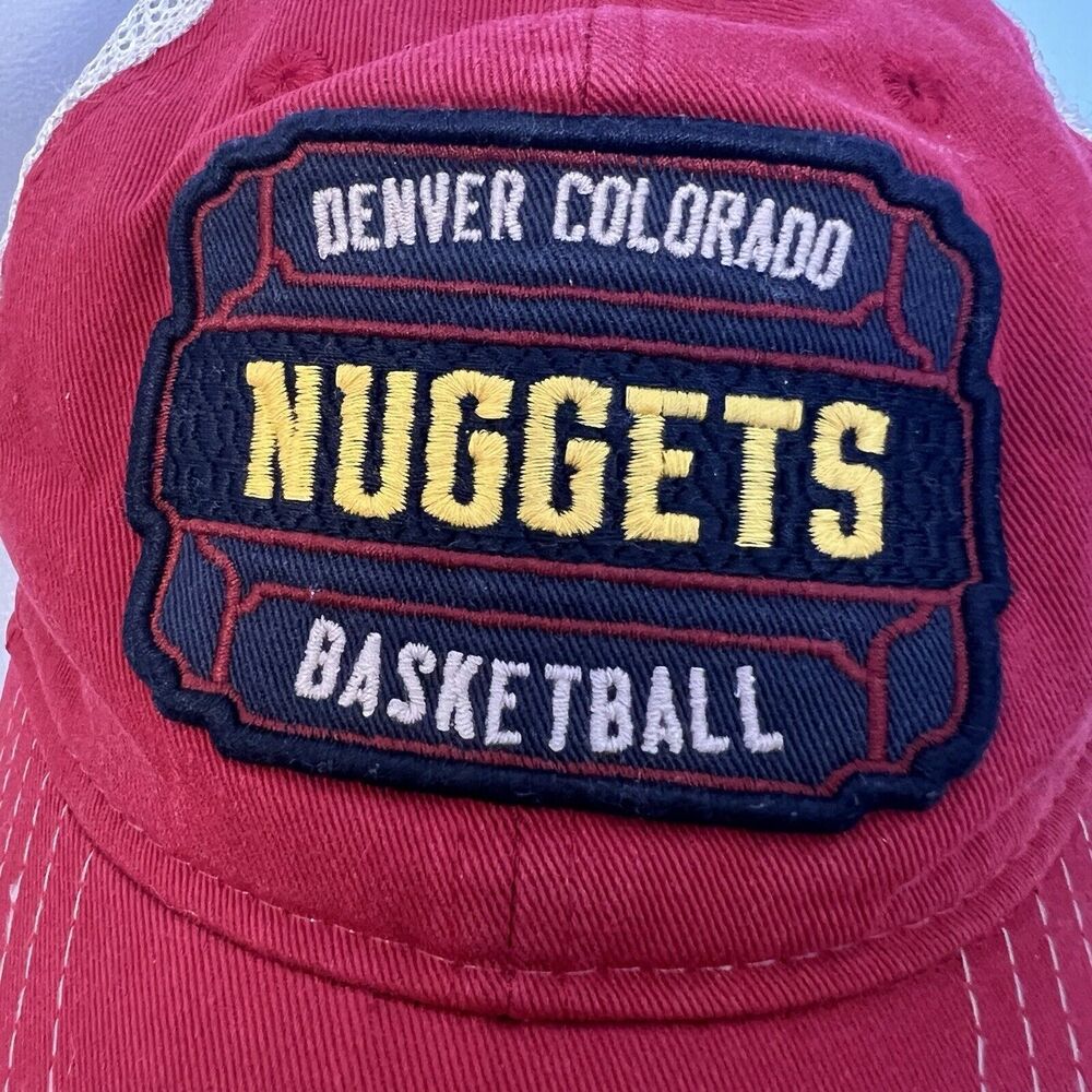 Vintage Style Denver Nuggets NBA Zephyr Red Snap‎ Back Trucker Hat Cap